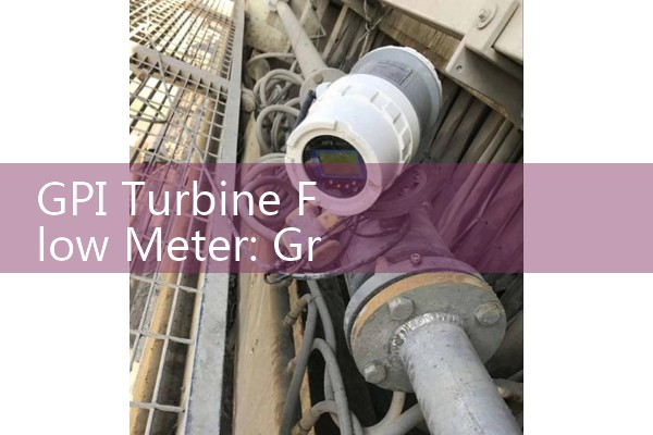 GPI Turbine Flow Meter: Great Plains Industries Modular Fluid Sensors