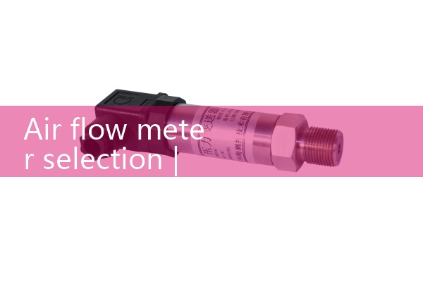 Selection of Air Flow Meter
