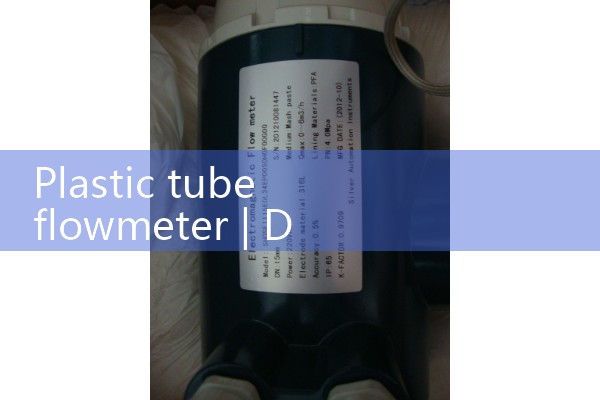 Plastic tube flowmeter